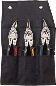 ERDI Figurenscheren-Set 3-Tlg. 
in Rolltasche: D16/D16L/D16S