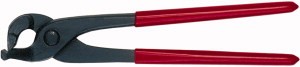 ERDI Falz-Aufbiegezange gerade aufgelegt, PVC Griff rot
Gesamtlänge 250 mm/Maulbreite 30 mm