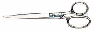ERDI Tapezier-und Papierschere, komplett vernickelt
Gesamtlänge 250 mm
