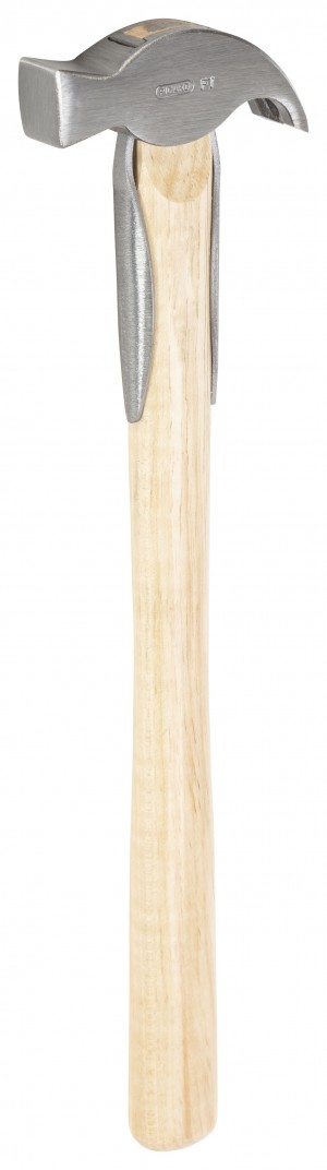 PICARD Hufhammer deutsche Form, ganz blank, Holzstiel mit Federn, Nr. 30a ES, 350 gr.