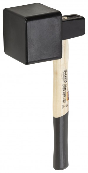 PICARD Plattenlegerhammer mit aufvulkanisiertem Gummiklotz 100 x 95 mm, Nr. 68e ES