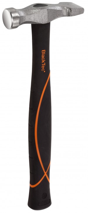 PICARD Silberschmiede-Pinnhammer BlackTec® runde Bahn leicht gewölbt, fein poliert, Nr. 184 FS, 375 gr.