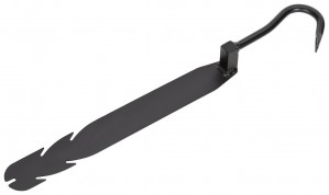 PICARD Dachdecker-Nageleisen mit Klaue am Griff, besonders für dünnen und empfindlichen Schiefer geeignet, da aus hochflexiblem, hochlegiertem Spezial-Federstahl gefertigt, blank gehärtet auf ca. 44 - 45 HRc, hochpräzise lasergeschnitten, Nr. 208, 315 mm