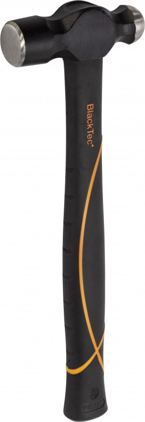 PICARD Schlosserhammer BlackTec® engl. Form, mit Kugel (Ingenieurhammer), mit Fiberglasstiel, Nr. 325 FS, 225 gr., 1/2 lbs