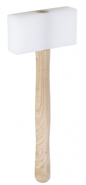 PICARD Spenglerhammer eckige Form, aus Spezialkunststoff, hohe Spannungsrissbeständigkeit, nachschleif- bzw. feilbar, doppelt geschweifter Eschenstiel, Nr. 380 ES, 145 mm