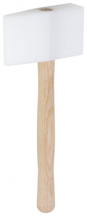 PICARD Spenglerhammer einseitig keilförmig, aus Spezialkunststoff, hohe Spannungsrissbeständigkeit, nachschleif- bzw. feilbar, doppelt geschweifter Eschenstiel, Abmessung 85 x 40 x 150, Nr. 385 ES, 155 mm