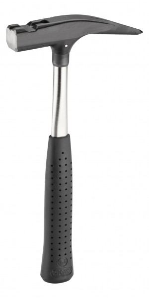 PICARD Latthammer DIN 7239, VPA-GS, mit Kopfsicherung, der "Meistgekaufte", Hammerkopf schwarz lackiert, mit Nagelrille, schwarzer Spezialgriff, Nr. 600S, glatt