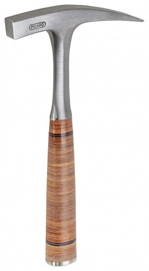 PICARD Ganzstahl-Geologenhammer mit Schneide Ledergriff, mit Schneide, aus C60 Spezialstahl