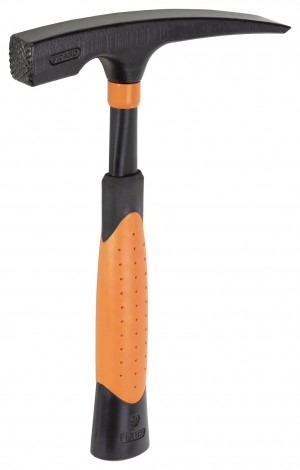 PICARD Maurerhammer BlackGiant® rheinische Form, ergonomischer, schwingungsdämpfender 2-Komponenten-Griff orange/schwarz, zusätzliches Innenrohr