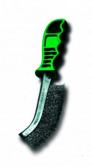 LESSMANN Allzweckbürste ROF rostfreier Draht 0,30 1-Reihig 
Länge 260 mm/Breite 10 mm/Besatz 135x10 mm Höhe 28 mm
