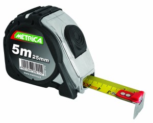 METRICA ROLLBANDMASS DOPPELTE TEILUNG 5 METER X 25 MM
