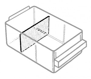 TRENNWAND 150-02 24x5787 49x87x1,8 TRANSPARENT (24 Stk.)