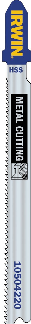 IRWIN HSS Stichsägeblätter für Metall / Aluminium - T-Schaft HSS, 100mm, 8 TPI, T127D   1 Pkg. = 5 Stk.