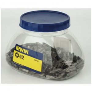IRWIN Mengenbehälter Mengenbehälter Pozidriv Pz2 - 1/4”/25mm - 250 Stck.   1 Pkg. = 250 Stk.