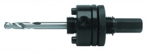 IRWIN Zentrierbohrer/Lochsägenhalter für Bi-Metall Lochsägen Zentrierbohrer 9,5mm Futterdurchmesser, passend für Lochsägen 32 - 210mm
