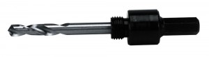IRWIN Zentrierbohrer/Lochsägenhalter für Bi-Metall Lochsägen Zentrierbohrer 9,5mm Futterdurchmesser, passend für Lochsägen 14 - 30mm
