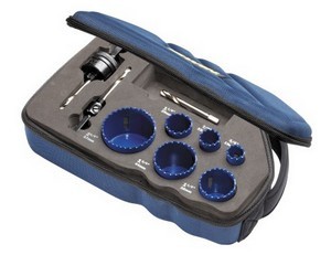 IRWIN Bi-Metall Lochsägenset 600P: 19, 22, 29, 38, 44, 57mm, Halter 10504535 & 10504536, Pilotbohrer