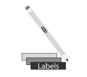 SICHTBOXETIKETTEN 16 x WEISS/KLAR Etiketten 10x125 mm für Sichtboxen 2-80, 3-160, 4-280 und 5-460. Enthält 16 Stück/Satz.