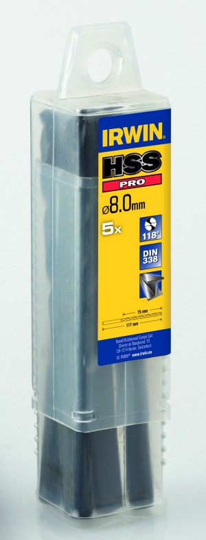 IRWIN HSS Pro Bohrer - DIN 338 - Großpackung 10,50 mm x 133 mm x 5 pcs   1 Pkg. = 5 Stk.