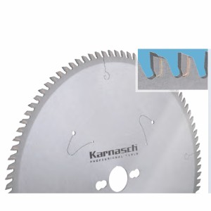 KARNASCH Hartmetall-bestücktes Kreissägeblatt, Dünnschnitt, Kunststoffe, Profile, Furniere, Für Handkreissägen, Tauchsägen, Tisch- und Formatkreissägen, Plattenaufteilsägen, Kappsägen, Akkusägen
