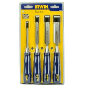 IRWIN Stechbeitel-Stemmeisen M444 Sätze M444, 4 Stck. pro Satz - 6, 13, 19, 25mm in Kunststoffkasten