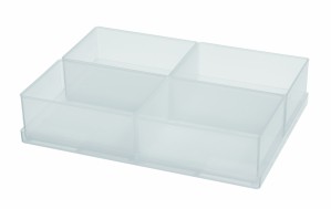 EINSATZ 55 4xA7-1 48x318x221 TRANSPARENT (4 Stk in Raster)