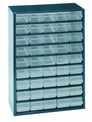 RAACO STAHLMAGAZIN 945-00 MIT 45 SCHUBL.417x306x150