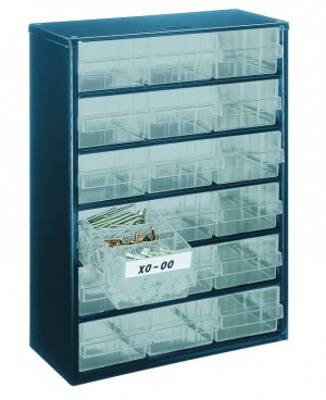 RAACO STAHLMAGAZIN 918-02 MIT 18 SCHUBL.417x306x150                                                      
