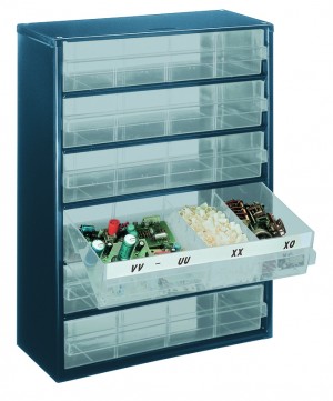RAACO STAHLMAGAZIN 906-03 MIT 6 SCHUBL. 417x306x150
