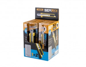 SEMLOC ProSeries Display mit 12 Universalcuttern 18 mm (SK4) - AutoLock