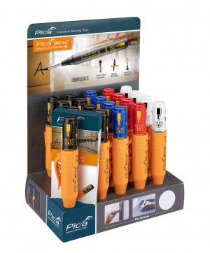 Pica BIG-Ink Display Smart-Use Marker XL Inhalt: 8 Marker Schwarz 170/46, 4 Marker Rot 170/40, 4 Marker Blau 170/41, 4 Marker Weiß 170/52 
8 Info-Flyer in 4 Sprachen
