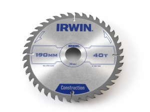 IRWIN IR Kreissägeblatt 190mm/40T
