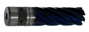 KARNASCH HSS-XE+DURABLUE-beschichteter Kernbohrer, Fein Quick-In Schaft 18mm , Nutzlänge 40mm, Blue-Drill Line40                           d=46mm 
