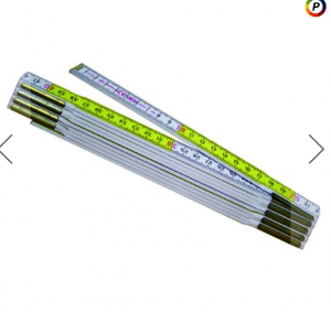 METRICA HOLZGLIEDERMASS STAB 2 METER GELB/WEISS