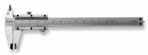 SCALA TA-Meßschieber 125x40mm, matt verchromt 1/10mm, Feststellschraube
