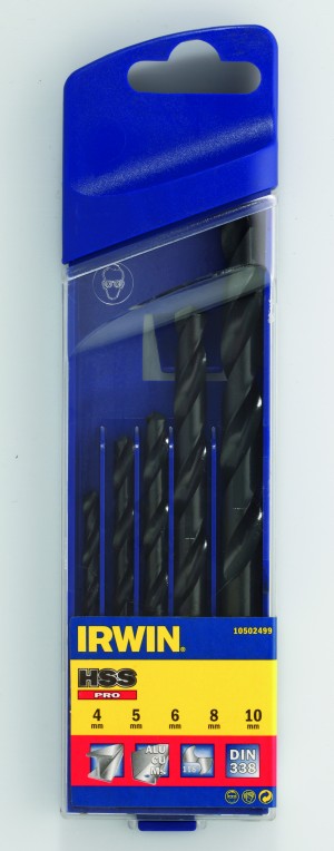 IRWIN HSS Pro Bohrer Sätze HSS Pro, 5pc set: 4/5/6/8/10mm