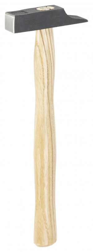 RUTHE Schlosserhammer Esche, Deutsche Form VPA-GS geprüft, aus Qualitätsstahl, Kopf schwarz lackiert, im Gesenk geschmiedet, gehärtet und angelassen, Rostschutz durch Pulverlackierung, Bahn und Pinne geschliffen, Stiel Esche, doppelt geschweift