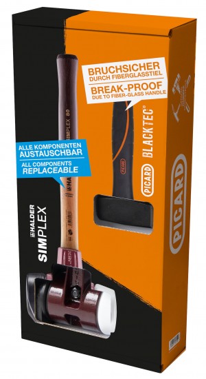 HALDER Plusbox SIMPLEX-Schonhammer + Picard Fäustel