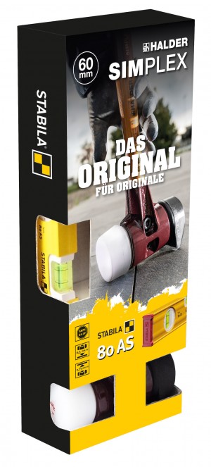 HALDER Plusbox 3027.260 + 3655.004 Stabila Wasserwage