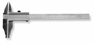 SCALA WS-Meßschieber 500x150 matt-rostfrei 1/20 mit Spitzen, in Ledertasche