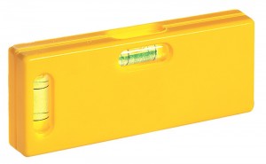 METRICA 33084 ABS-MINIWASSERWAAGE GELB.