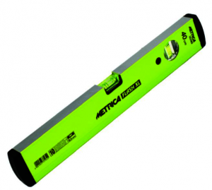 METRICA Flash XL Wasserwaage 200 cm, 3 Libellen, 0,30 mm/m