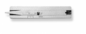 SCALA Reifenprofilmesser 30mm Messing Brücke 20 mm, 0,1mm