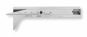 SCALA Reifenprofilmesser 50mm Messing mit einseitig breiter Auflage