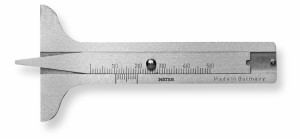 SCALA Reifenprofilmesser 50mm Messing mit doppelseitig breiter Auflage