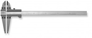 SCALA WMS 1250x300mm ALINOX POINT Laserteilung, Non.1/20 mm - n.Werksnorm