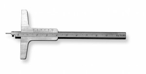 SCALA Tiefenmeßsch.100x50mm, Messstift 1/20mm, nur 1x mm-Tlg., NICHT UMSTECKBAR
