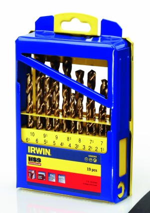IRWIN HSS Titanium Bohrer - Sätze HSS Titanium, 19pc set in metal case: 1,0 - 10,0mm in steps of 0,5mm