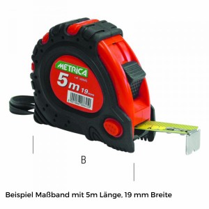 MASSBAND 3 m Bandbr.16 mm
säurebeständig