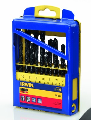IRWIN HSS Pro Bohrer Sätze HSS Pro, 19pc set in metal case: 1,0 - 10,0mm in steps of 0,5mm
